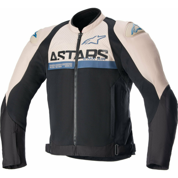 Geaca textil de vara ALPINESTARS SMX AIR Negru/Crem/Albastru [1]