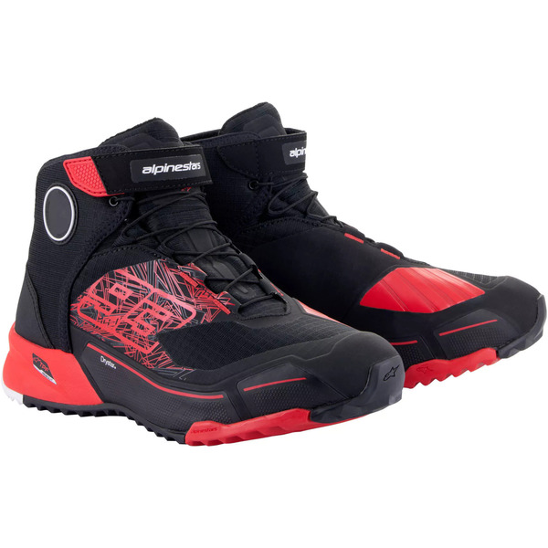 Ghete moto ALPINESTARS MM93 CR-X DRYSTAR Negru/Rosu [1]