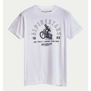 Tricou ALPINESTARS SANDER Alb