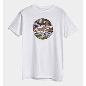 Tricou ALPINESTARS CAMO DISK Alb