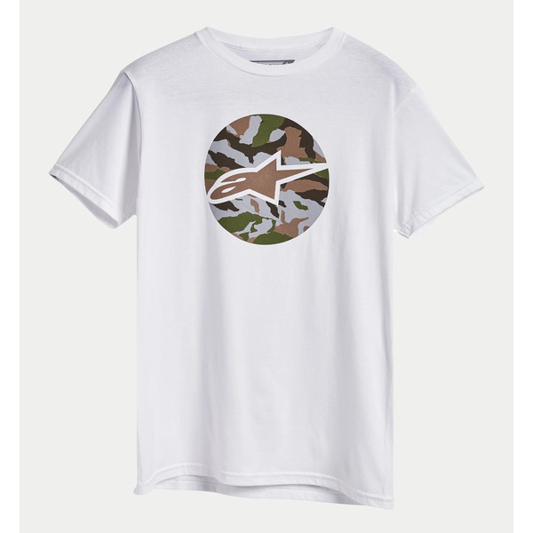 Tricou ALPINESTARS CAMO DISK Alb [1]