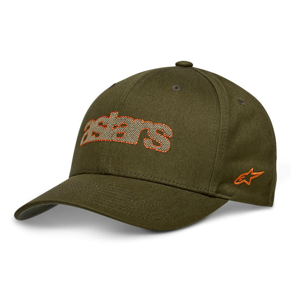 Sapca ALPINESTARS PERPETUITY Hat Verde military/Portocaliu [1]