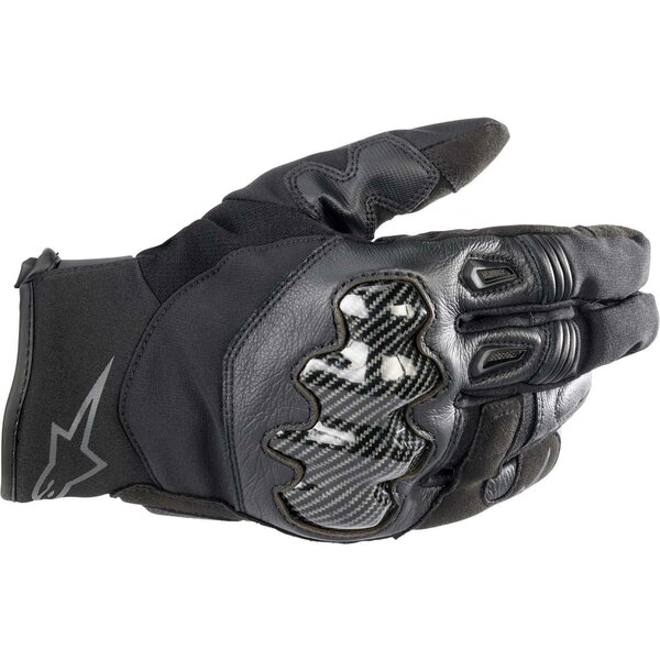 Manusi de piele sport impermeabile ALPINESTARS SMX-1 Drystar Negru/Negru [1]