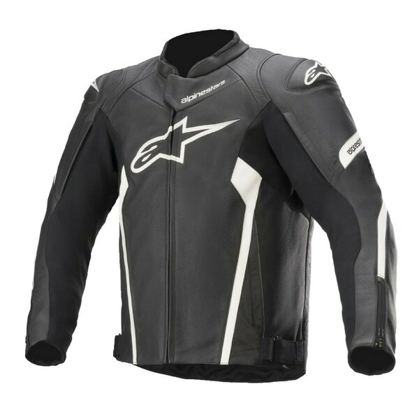 Geaca de piele Alpinestars FASTER V2 Negru/Alb [1]