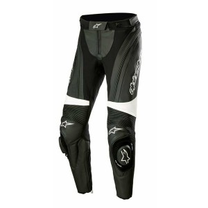 Pantaloni de piele dama sport/touring Stella Alpinestars MISSILE V3 Negru