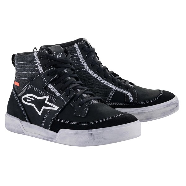 Ghete moto ALPINESTARS AGELESS RIDING SHOES Negru/Alb/Gri [1]