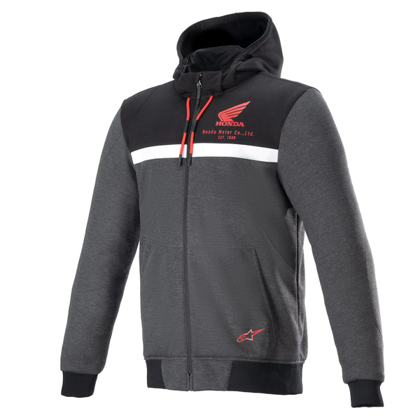 Hanorac de protectie ALPINESTARS HONDA CHROME STREET Negru/Gri/Rosu [1]