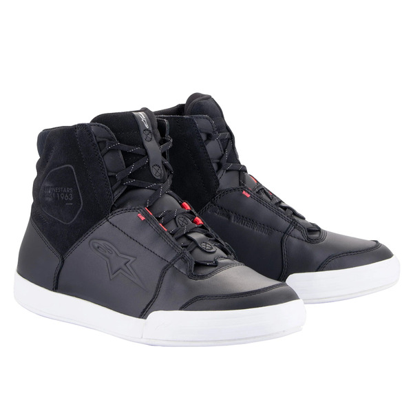 Ghete moto dama impermeabile ALPINESTARS CHROME DRYSTAR Negru/Roz [1]