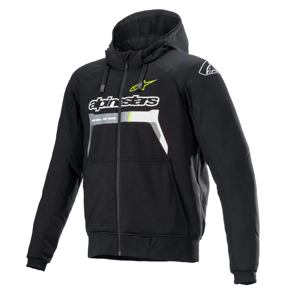 Hanorac de protectie ALPINESTARS CHROME IGNITION Negru/Galben fluo [1]