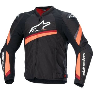 Geaca textil sport/touring Alpinestars T-GP PLUS R V4 Negru/Rosu fluo Geaca textil sport/touring Alpinestars T-GP PLUS R V4 Negru/Rosu fluo