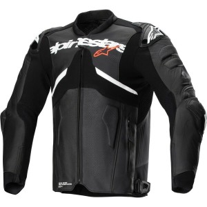 Geaca de piele Alpinestars ATEM V5 Negru/Alb