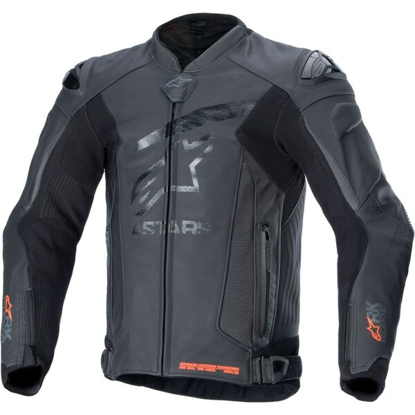 Geaca de piele Alpinestars GP PLUS R V4 RIDEKNIT Negru/Negru [1]
