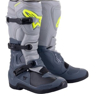 Cizme cross-enduro ALPINESTARS TECH 3 BOOT Gri deschis/Gri inchis/Negru