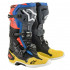 Cizme cross-enduro Alpinestars TECH 10 BOOT Negru/Rosu fluo/Portocaliu fluo/Alb [10]