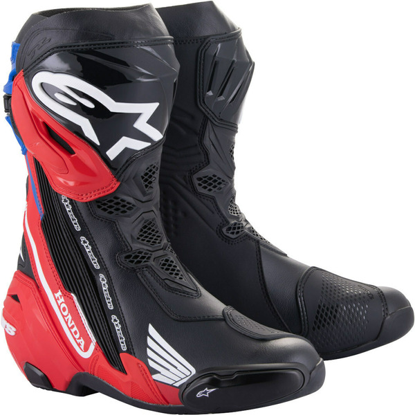 Cizme moto race Alpinestars Honda Supertech R Negru/Rosu/Albastru [1]