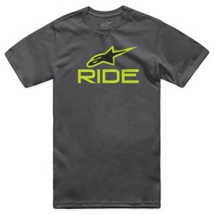 Tricou ALPINESTARS RIDE 4.0 CSF Gri carbune/Lime/Negru Tricou ALPINESTARS RIDE 4.0 CSF Gri carbune/Lime/Negru