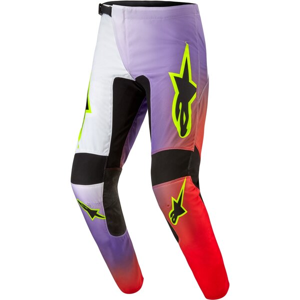 Pantaloni cross-enduro ALPINESTARS FLUID LUCENT 2024 Alb/Rosu/Galben fluo [1]