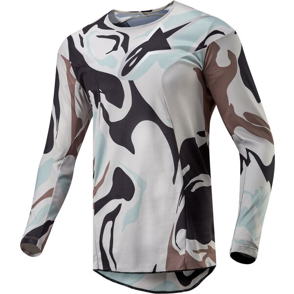Tricou cross-enduro ALPINESTARS RACER TACTICAL 2024 Gri deschis/Negru/Maro [1]
