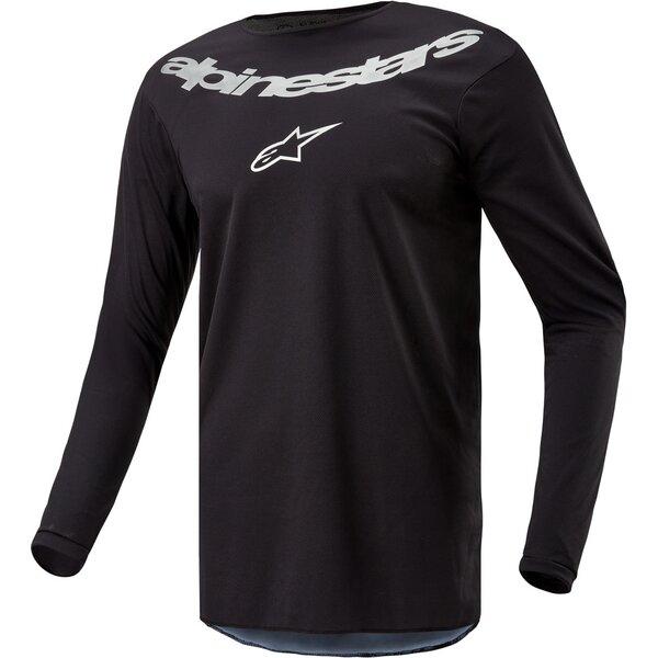 Tricou cross-enduro ALPINESTARS FLUID GRAPHITE 2024 Negru/Argintiu [1]