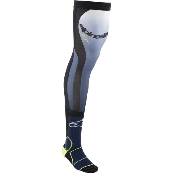 Sosete motocross ALPINESTARS KNEE BRACE SOCKS Albastru/Galben Fluo [1]
