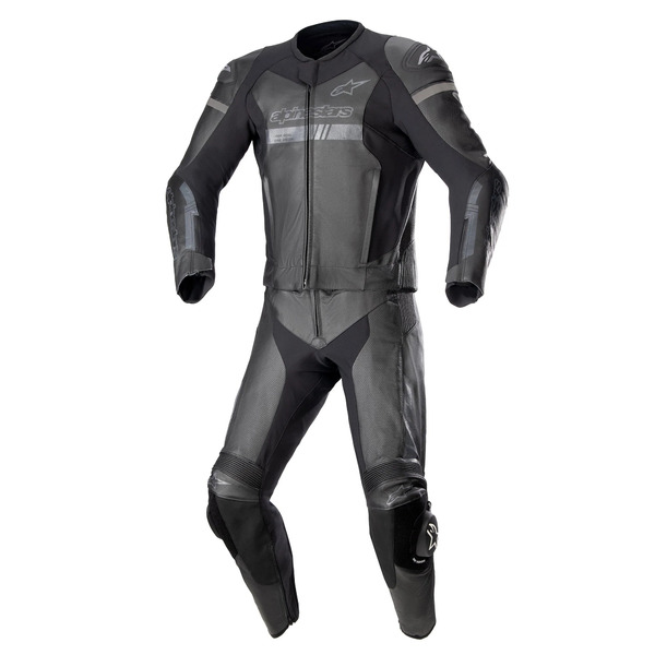 Combinezon de piele 2 piese Alpinestars Gp Force Chaser Negru/Negru [1]