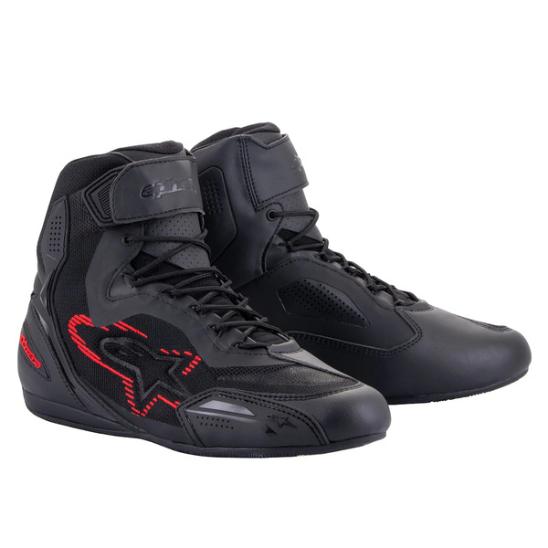 Ghete moto sport touring Alpinestars Faster-3 RIDEKNIT Negru/Negru [1]