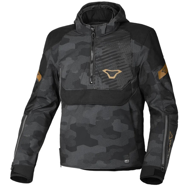 Geaca textil impermeabila MACNA TRAFFIQ Negru/Gri camo [1]