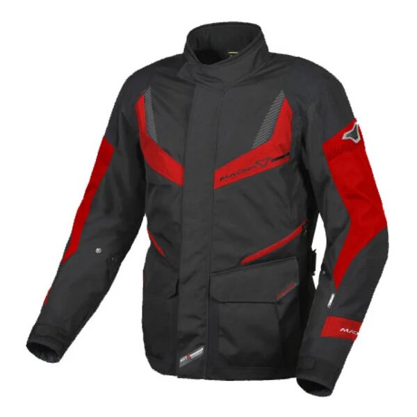 Geaca textil touring MACNA RANCHER Negru/Rosu [1]