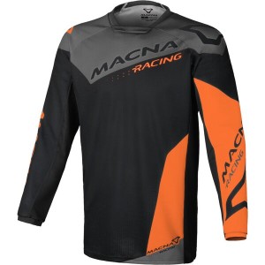 Tricou cross-enduro MACNA BACKYARD-1 Negru/Gri/Portocaliu
