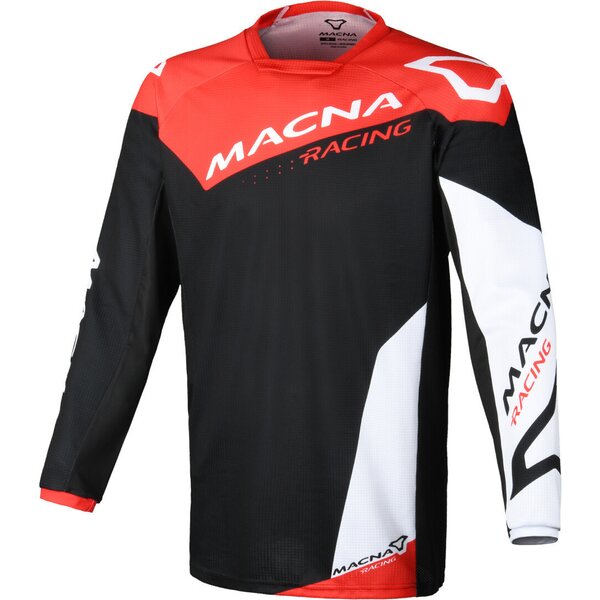 Tricou cross-enduro MACNA BACKYARD-1 Negru/Rosu/Alb [1]