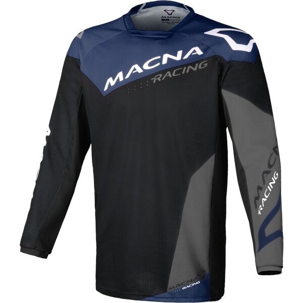 Tricou cross-enduro MACNA BACKYARD-1 Negru/Albastru/Gri [1]