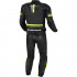 Combinezon de piele 2 piese MACNA DIABRO Negru/Galben fluo [3]