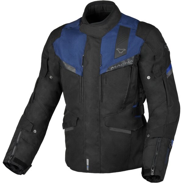 Geaca textil impermeabila touring MACNA ZASTRO Negru/Albastru [1]