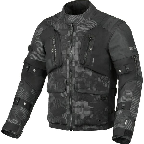 Geaca textil impermeabila MACNA HIGERA Negru/Gri camo [1]