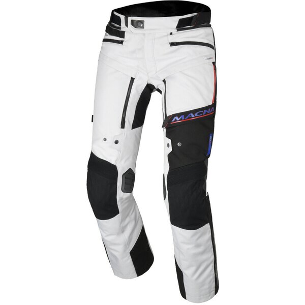 Pantaloni textil impermeabili MACNA NOVAC Alb/Negru [1]