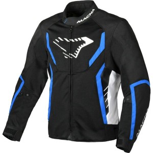Geaca de vara textil MACNA GRISCO Negru/Alb/Albastru Geaca de vara textil MACNA GRISCO Negru/Alb/Albastru