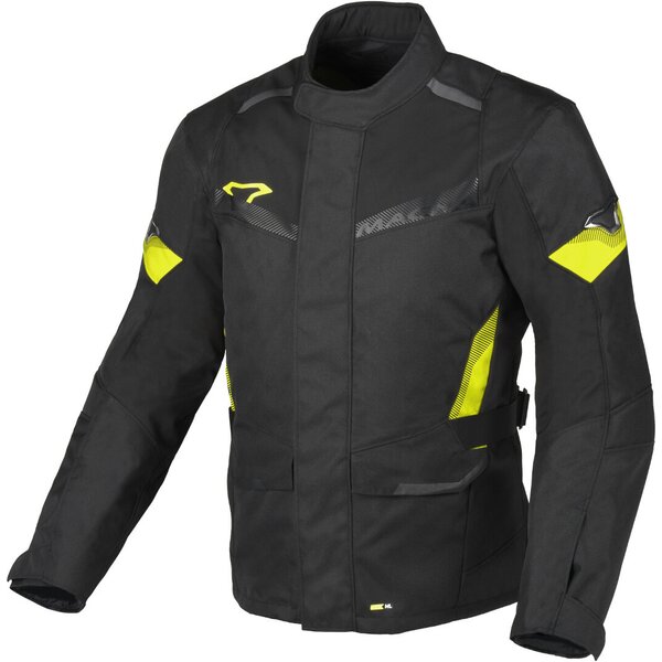 Geaca textil impermeabila MACNA VAULTURE Negru/Galben fluo [1]