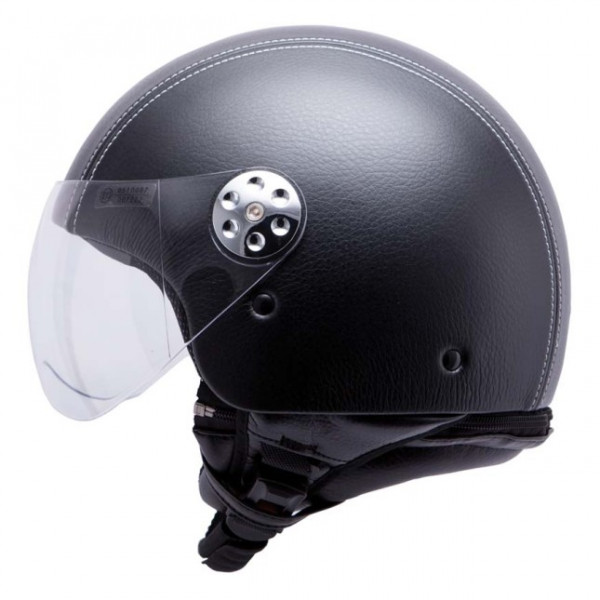Casca open face motociclete MT Retro Leather negru [1]