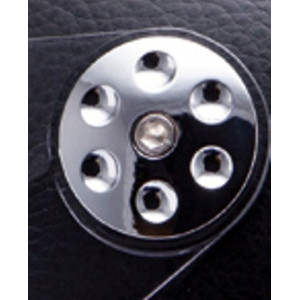 Kit ornamente cromate laterale fixare viziera casca MT Retro Leather (colectia noua)