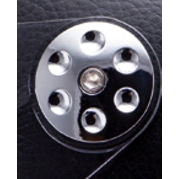 Kit ornamente cromate laterale fixare viziera casca MT Retro Leather (colectia noua) [1]