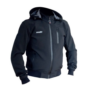 Geaca (jacheta) motociclete barbati Unik Racing model Softshell SF-01 culoare: negru