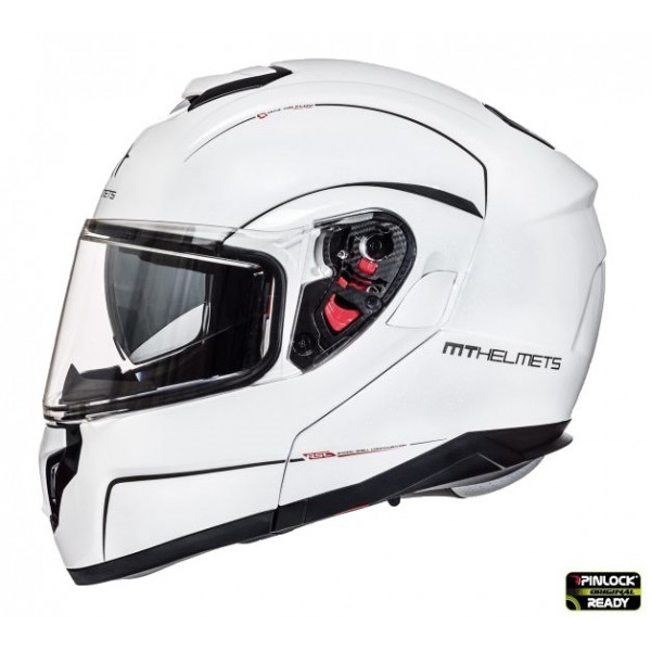 Casca integrala modulabila motociclete MT Atom SV alb lucios Pinlock ready – tip MT-V-16 [1]