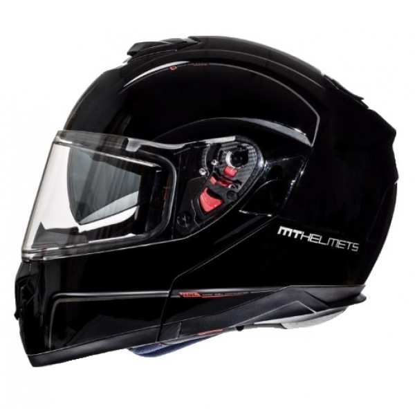 Casca integrala modulabila motociclete MT Atom SV negru lucios Pinlock ready – tip MT-V-16 [1]