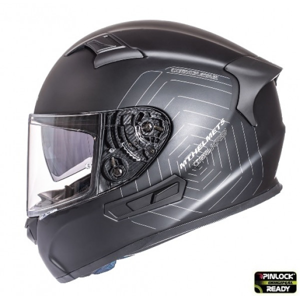 Casca integrala motociclete MT KRE SV negru mat (fibra sticla) - cu ochelari soare integrati [1]