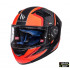 Casca integrala motociclete MT KRE SV Momentum negru/titanium/rosu intens mat (fibra sticla) - cu ochelari soare integrati [4]