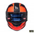 Casca integrala motociclete MT KRE SV Momentum negru/titanium/rosu intens mat (fibra sticla) - cu ochelari soare integrati [2]