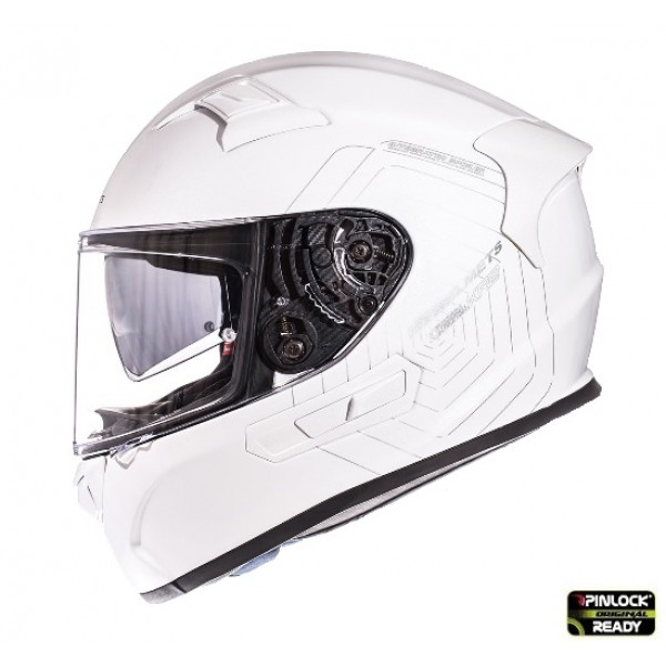 Casca integrala motociclete MT KRE SV alb lucios (fibra sticla) - cu ochelari soare integrati [1]