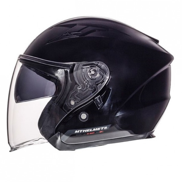 Casca open face motociclete MT Avenue SV negru lucios (ochelari soare integrati) [1]