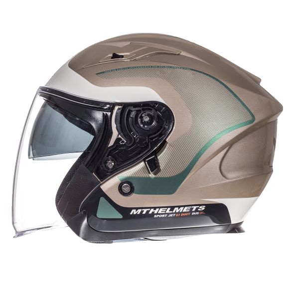 Casca open face motociclete MT Avenue SV Crossroad alb/gri lucios (ochelari soare integrati) [1]