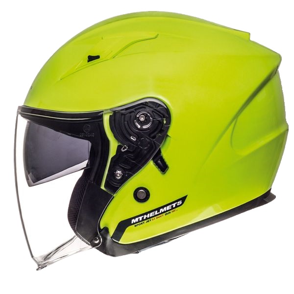 Casca open face motociclete MT Avenue SV galben fluor lucios (ochelari soare integrati) [1]